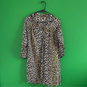 Vintage 1960s Leopard Print Tunic